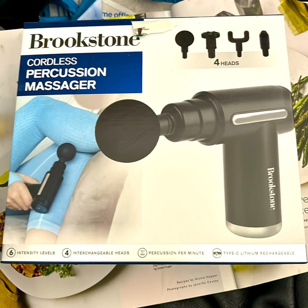 Brookstone Cordless Precision Massager. Also auto shut off 3 hour charge